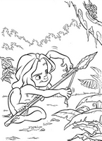 kolorowanka Tarzan do wydruku malowanka Disney numer 17